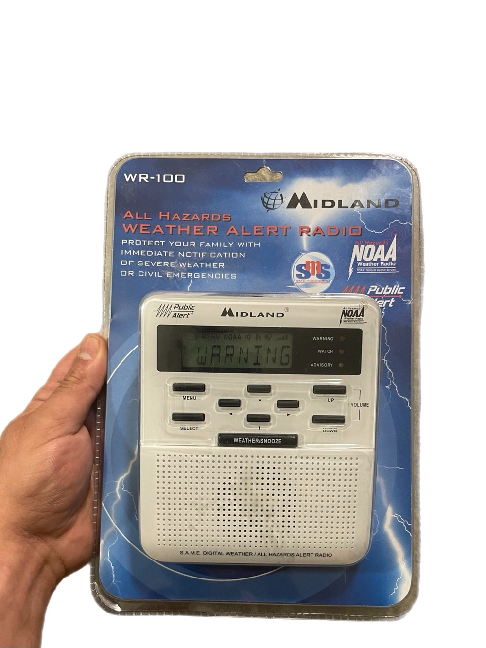Brand New! Midland WR-100 All Hazards Weather Alert Radio